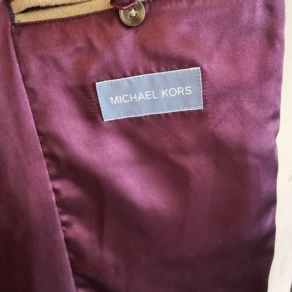 EUC Men's Michael Kors wool camel peacoat